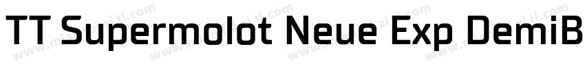 TT Supermolot Neue Exp DemiBold字体转换